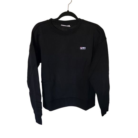 Fila Stina Fleece Lined Crewneck Athletic Pullover Sweatshirt Size Large - Picture 1 of 7